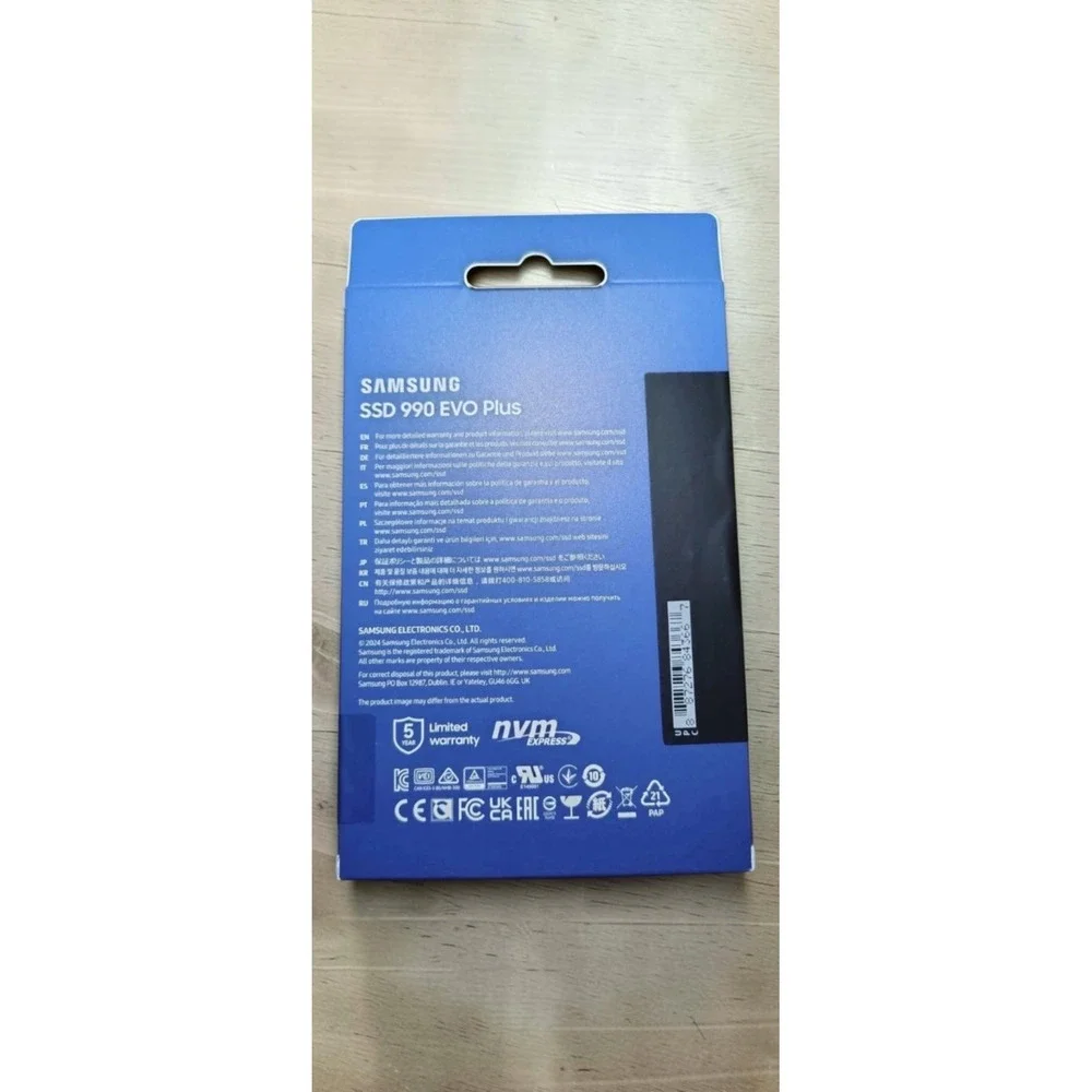 Samsung SSD 990 EVO Plus 4TB, PCIe Gen 4x4 | 5x2 M.2 2280, Up to 7,250 MB/s